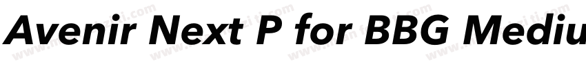 Avenir Next P for BBG Medium字体转换